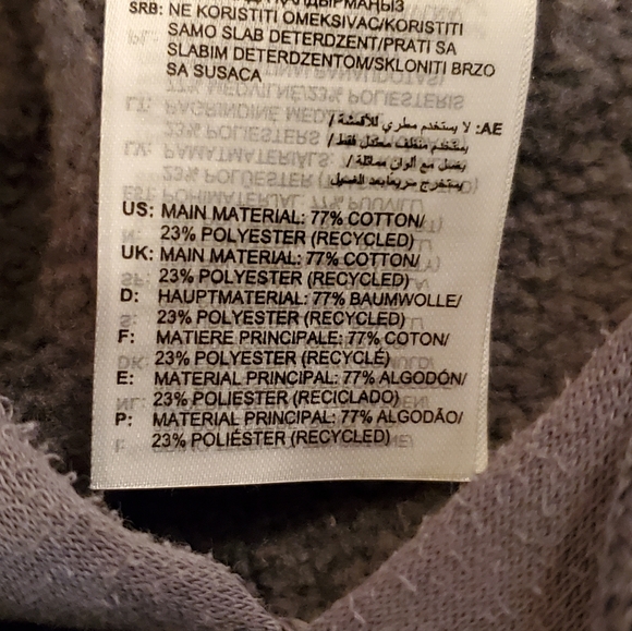 Adidas Fleece Hoodie Blue Small - Picture 12 of 14